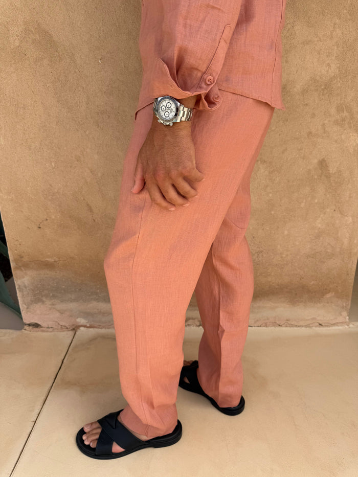 Pantalon RIVÉ Lin — Satiné