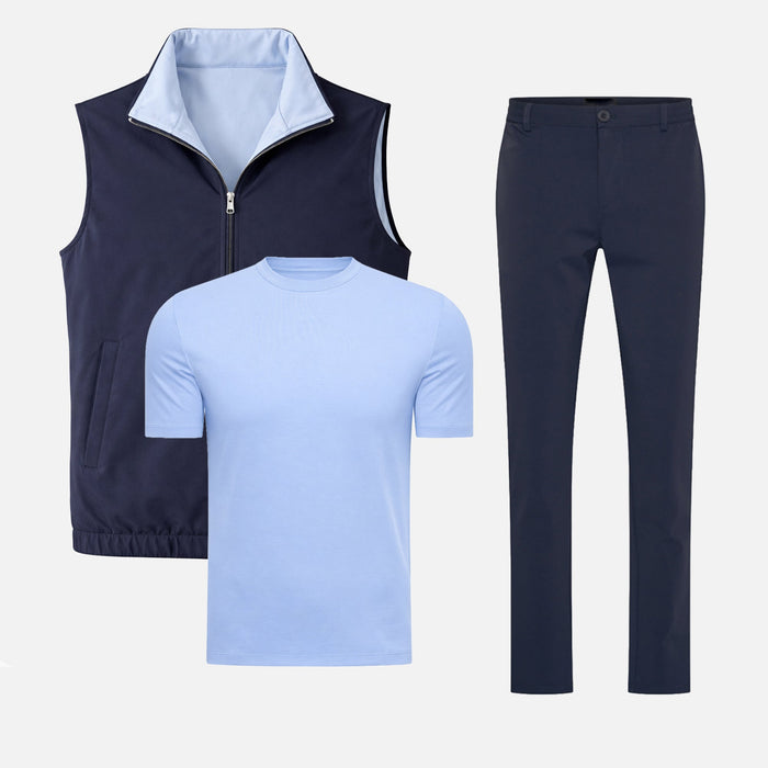 Wendbares Set — Marineblau / Pastellblau