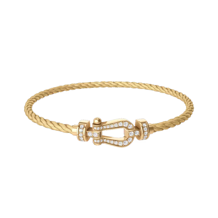 Bracelet Câble Marine — Doré