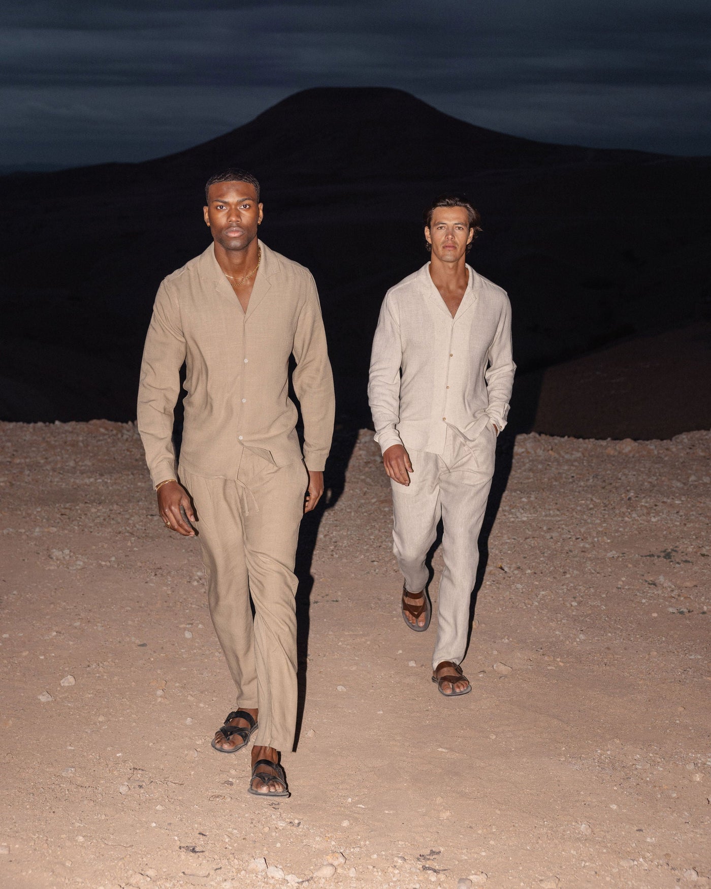 Chemise Lin pour homme, coloris Olive — vue 2 | COMOCLO