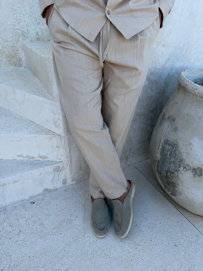 Pantalon RIVÉ Lin Classique — Sable