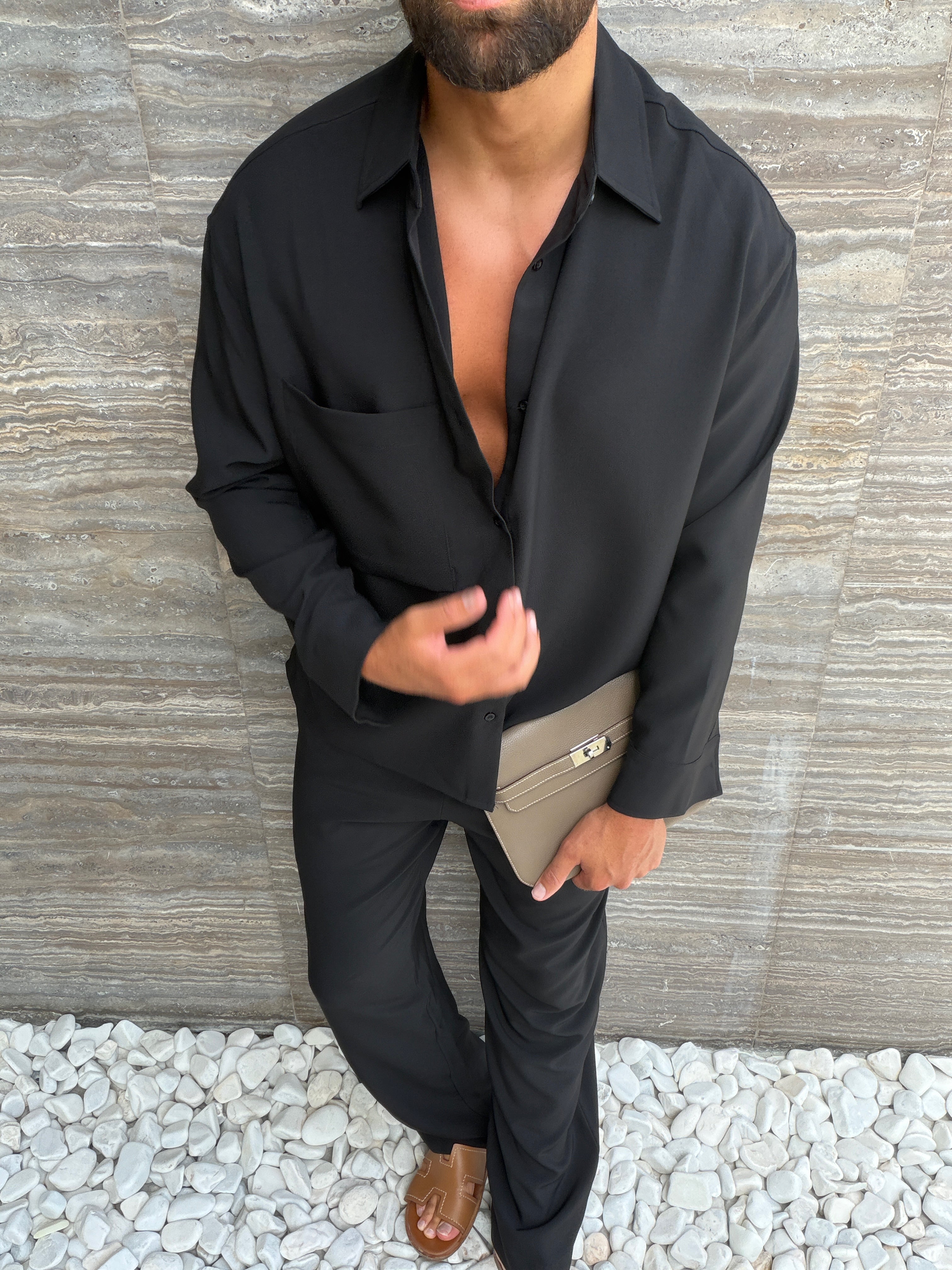 Pantalon MILOS pour homme, coloris Noir — vue 5 | COMOCLO