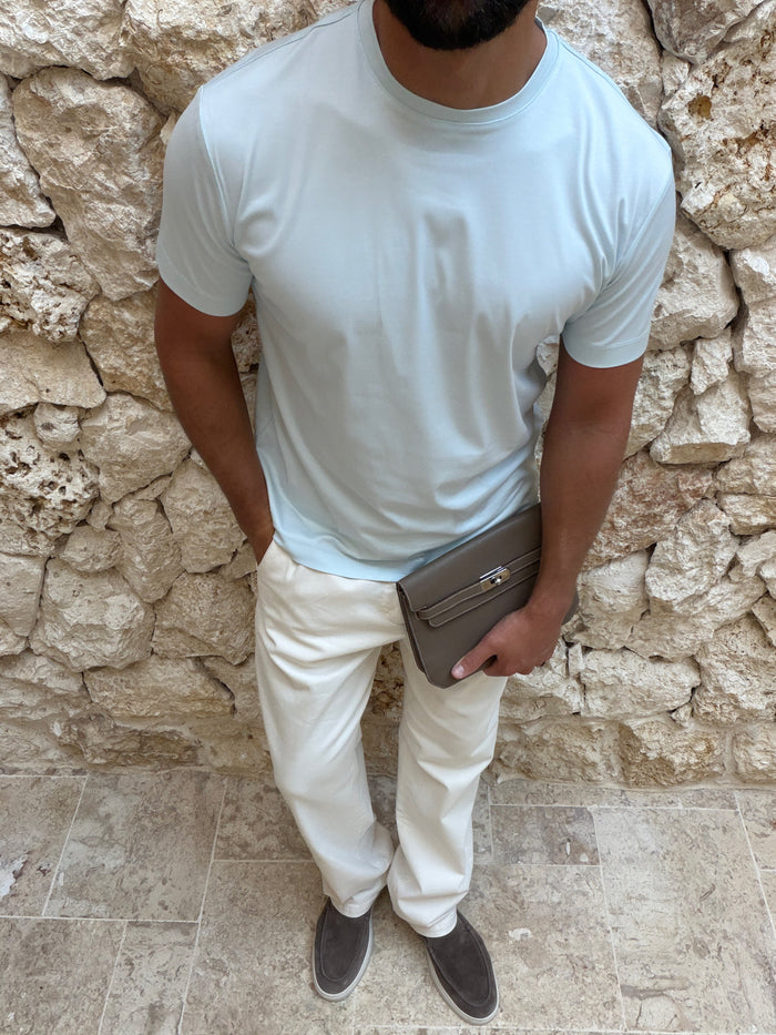 T-shirt Supima — Bleu Doux