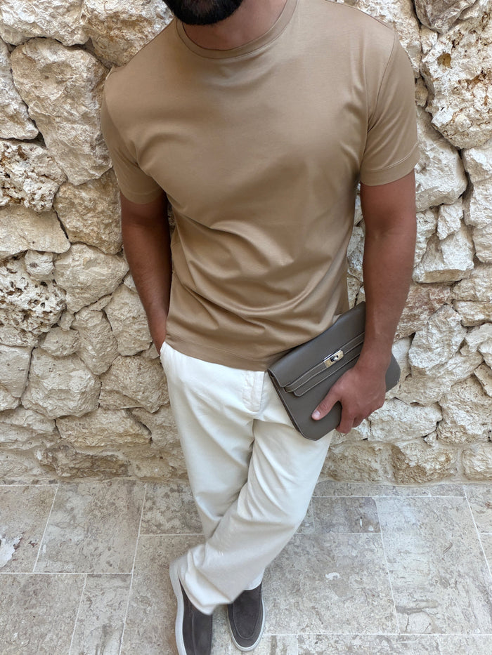 T-shirt Supima — Camel
