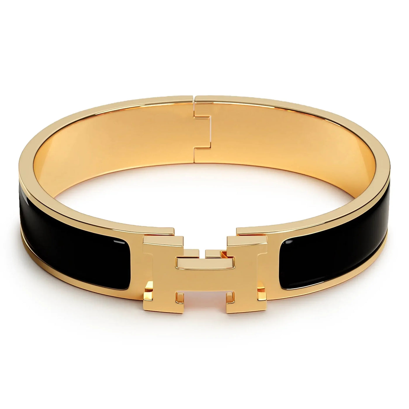 Bracelet Jonc Émail — Noir Mat | COMOCLO