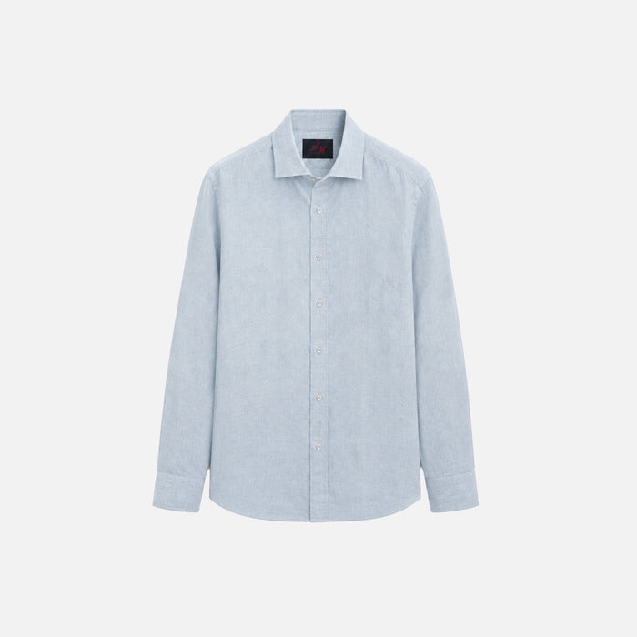Chemise en Lin — Bleu Layette