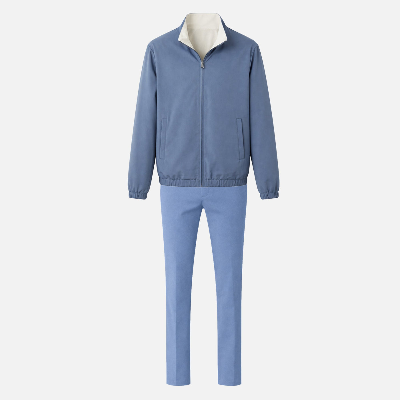 Ensemble Réversible Veste + Pantalon — Bleu Ciel