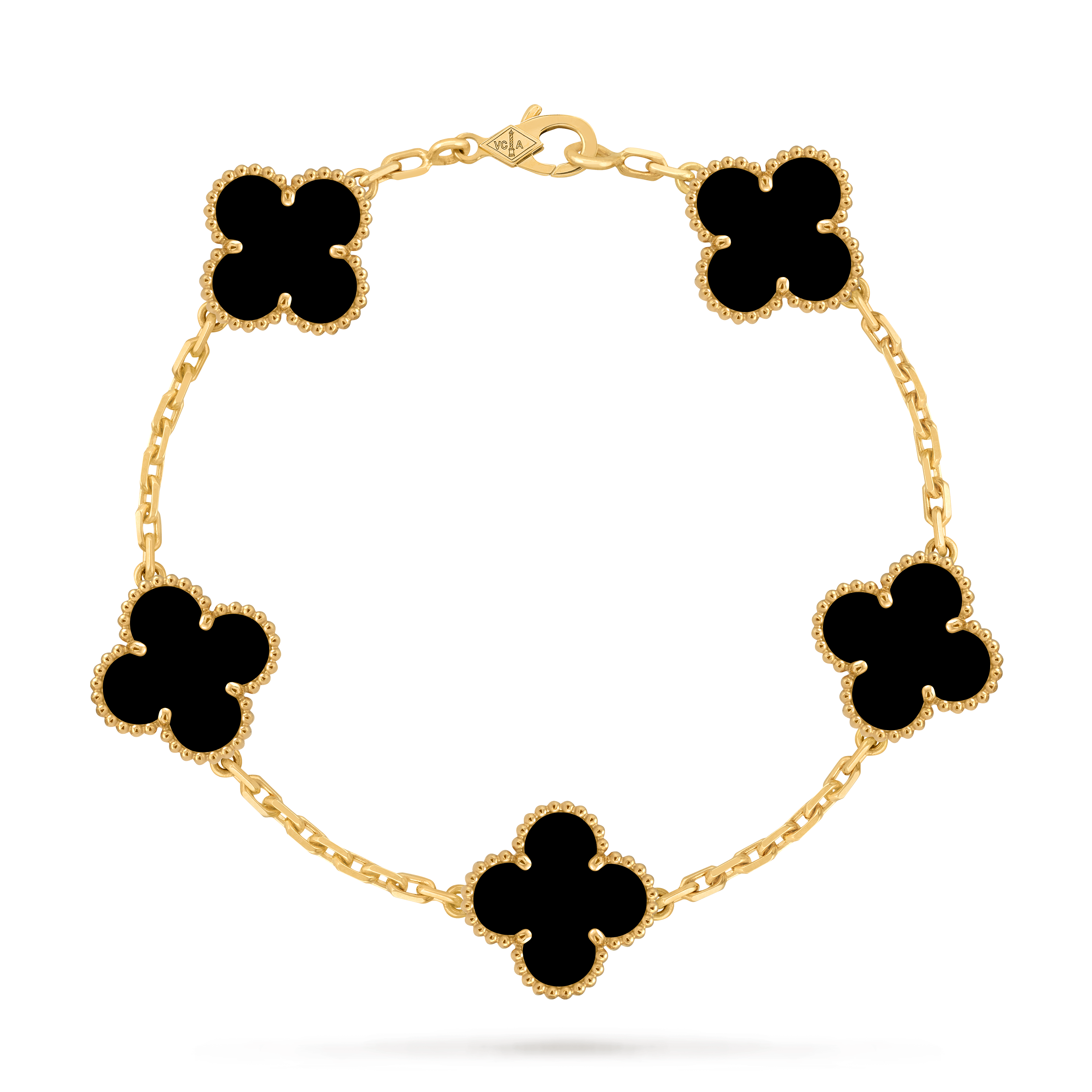 Bracelet Trèfle 5 Motifs — Œil de Tigre | COMOCLO