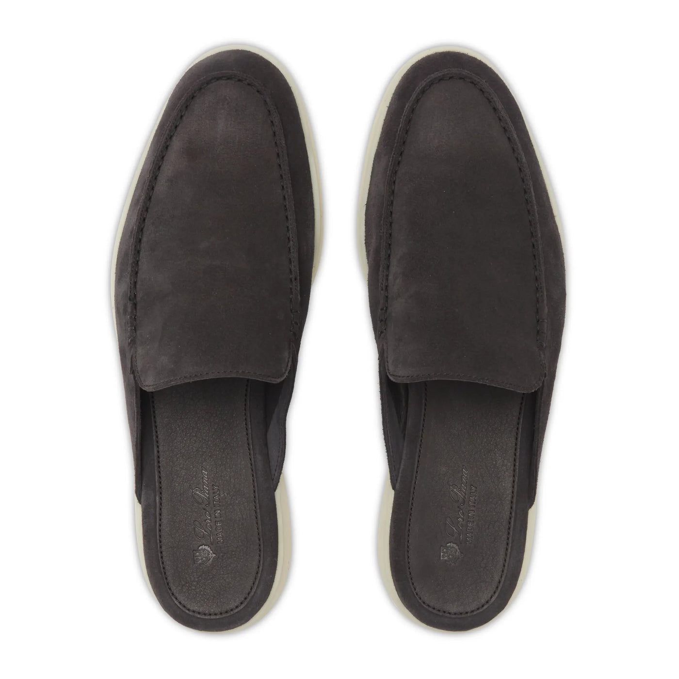 Mocassins Babouche Daim — Bleu Encre — vue 5 | COMOCLO