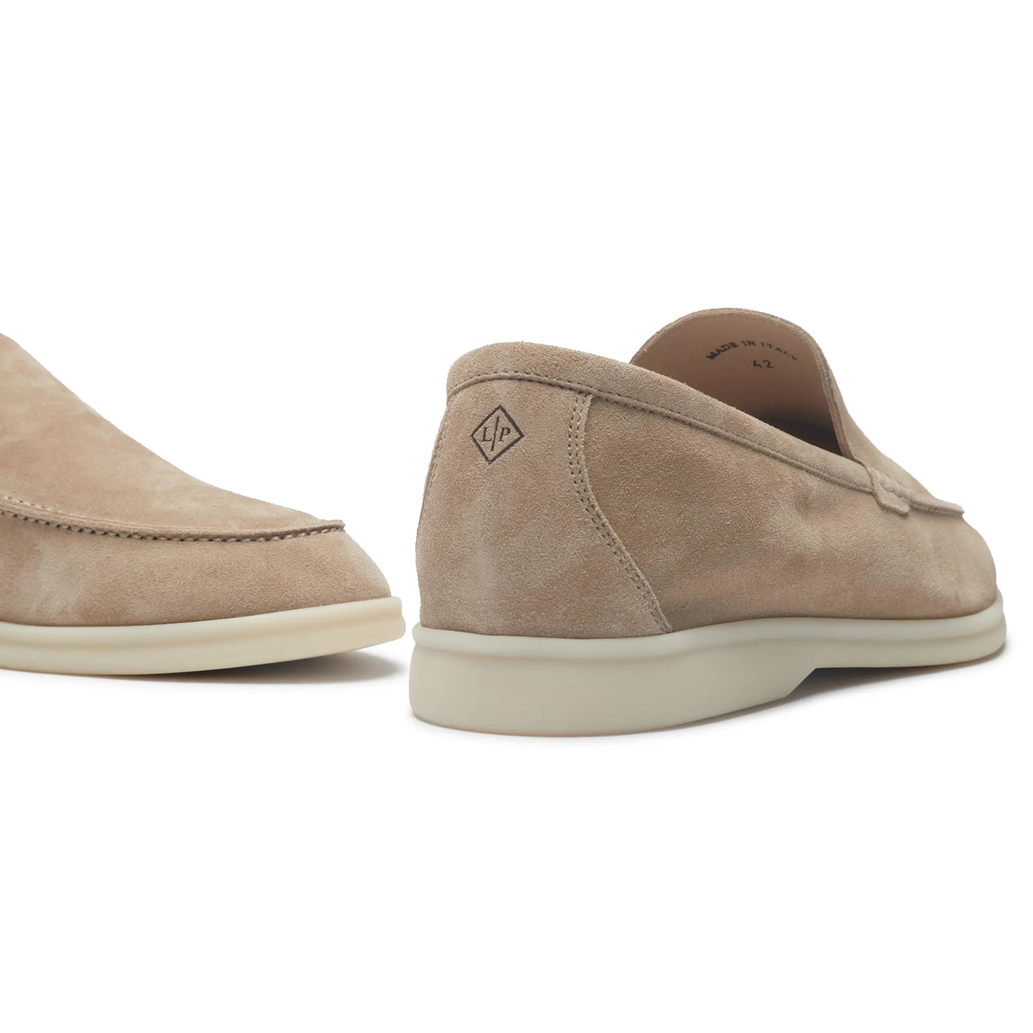 Mocassins Daim — Beige — vue 3 | COMOCLO