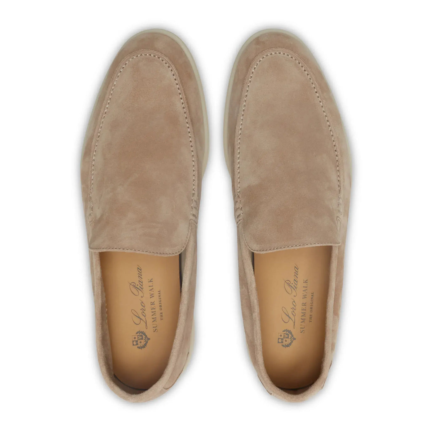 Mocassins Daim — Beige — vue 4 | COMOCLO