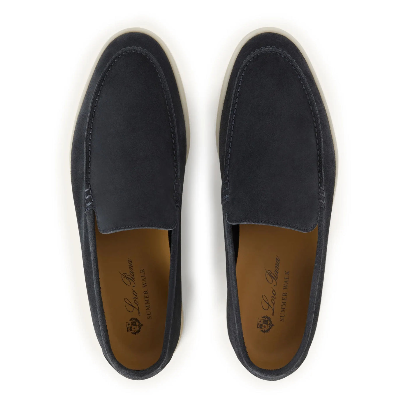 Mocassins Daim — Bleu — vue 3 | COMOCLO