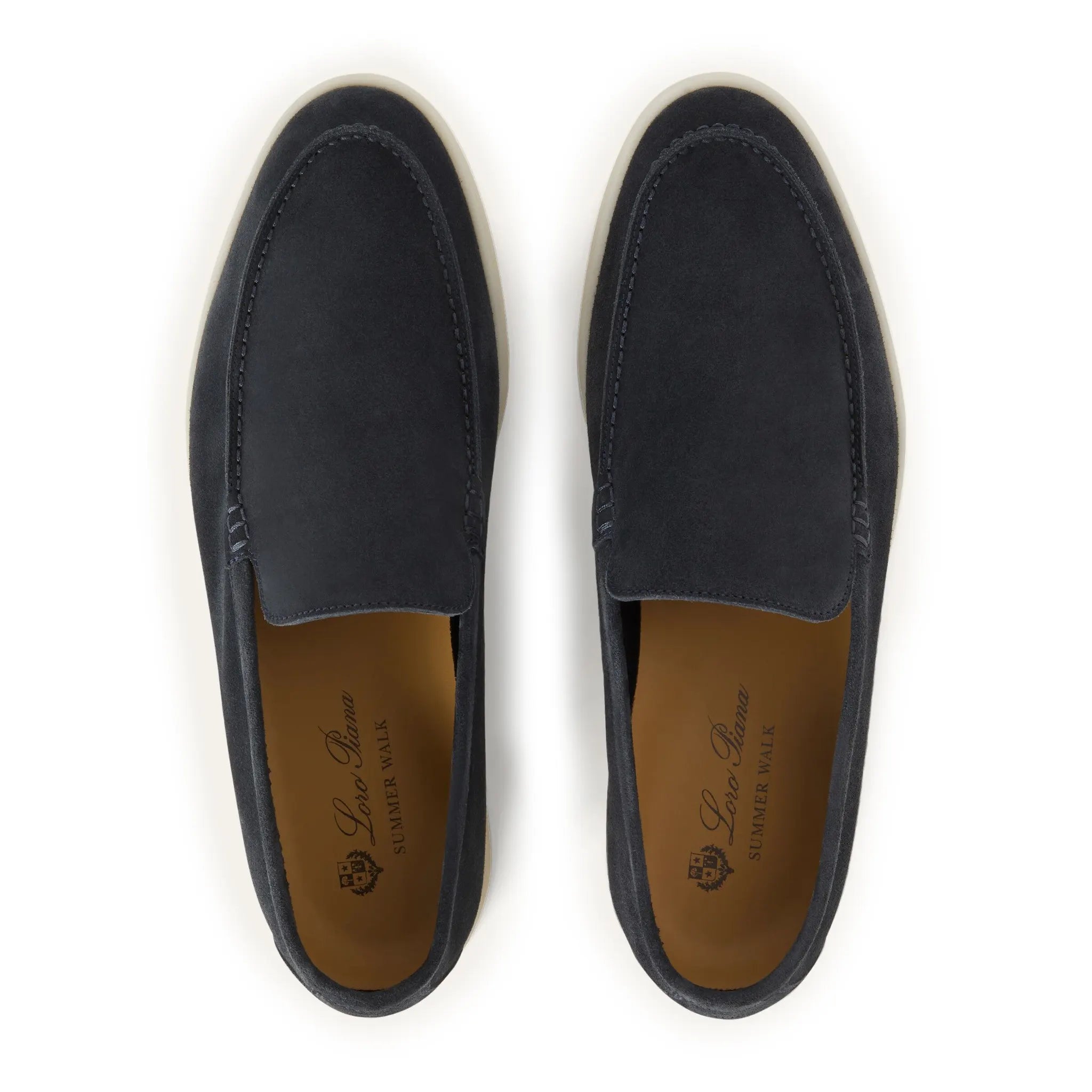 Mocassins Daim — Bleu — vue 3 | COMOCLO