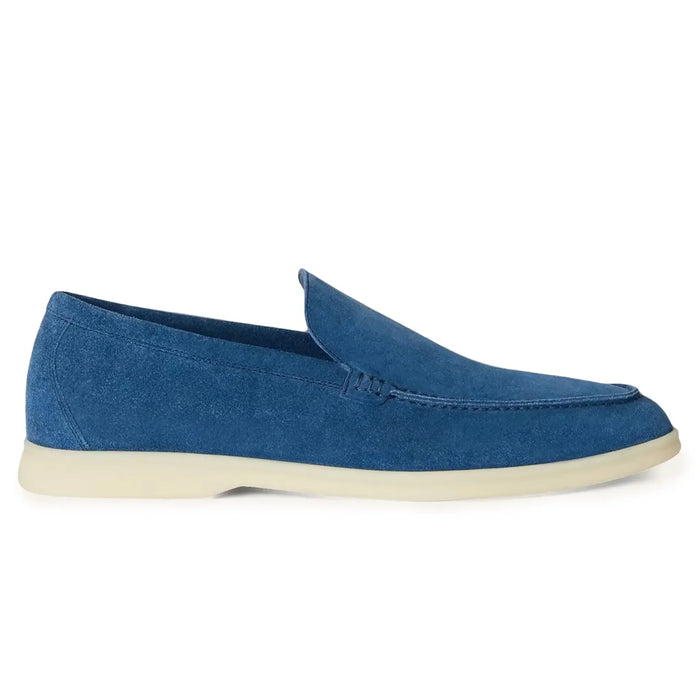Mocassins Daim — Bleu Cobalt