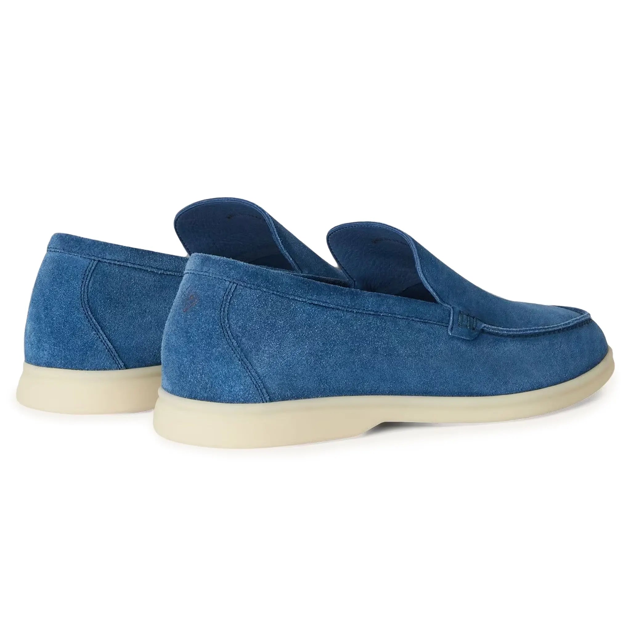 Mocassins Daim — Bleu Cobalt — vue 4 | COMOCLO
