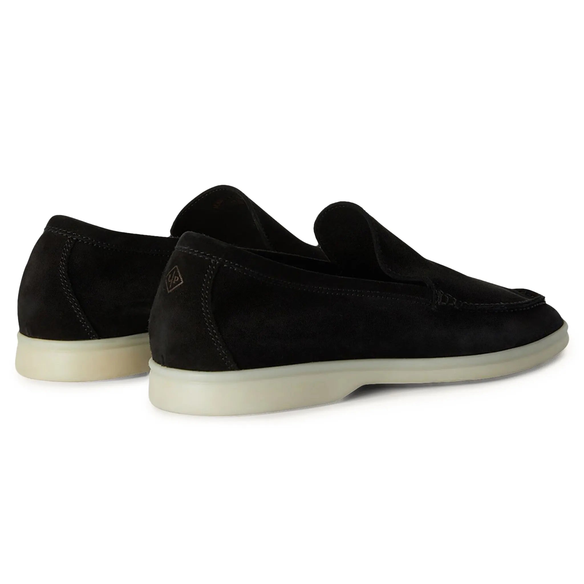 Mocassins Daim — Noir — vue 3 | COMOCLO
