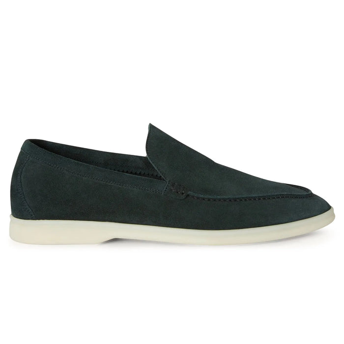Mocassins Daim — Vert Foncé