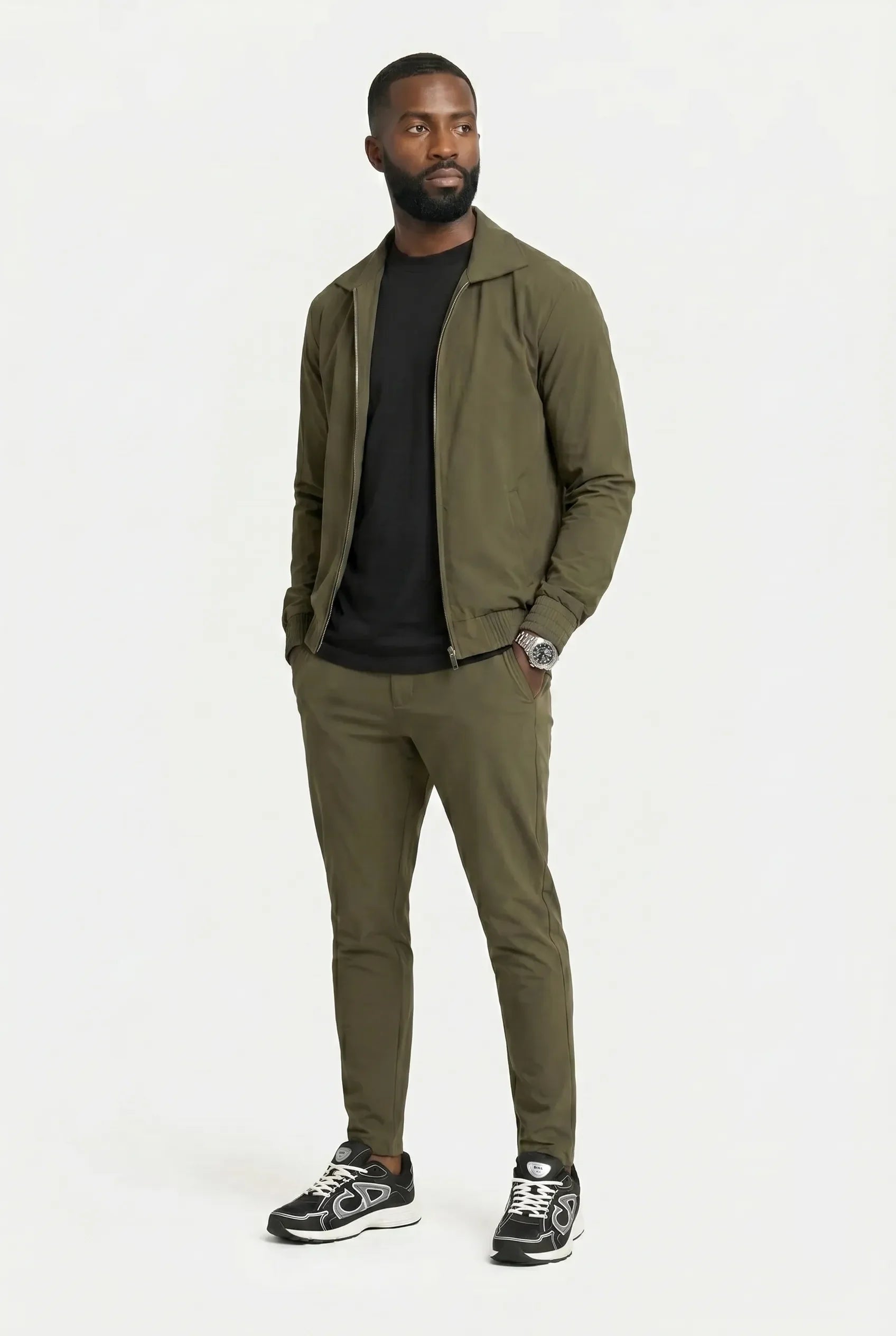 Ensemble Signature pour homme, coloris Olive — vue 3 | COMOCLO