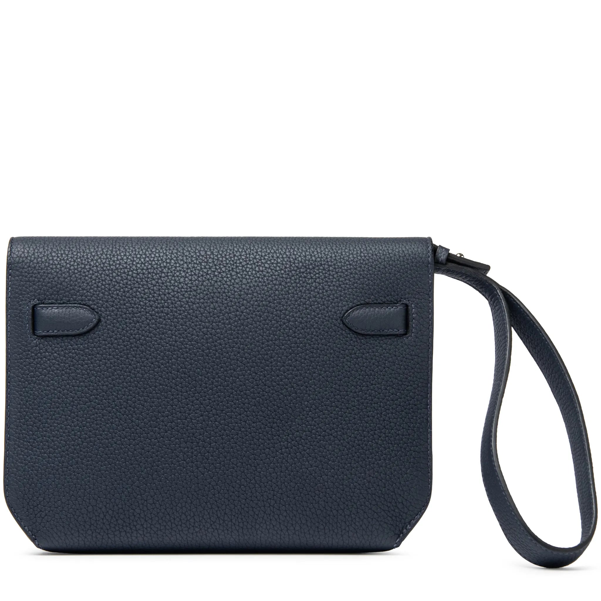 Pochette Cuir — Bleu Nuit — vue 2 | COMOCLO