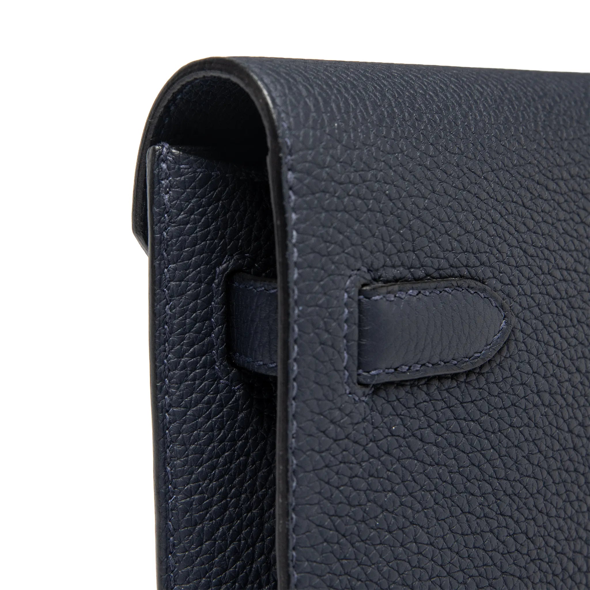 Pochette Cuir — Bleu Nuit — vue 5 | COMOCLO