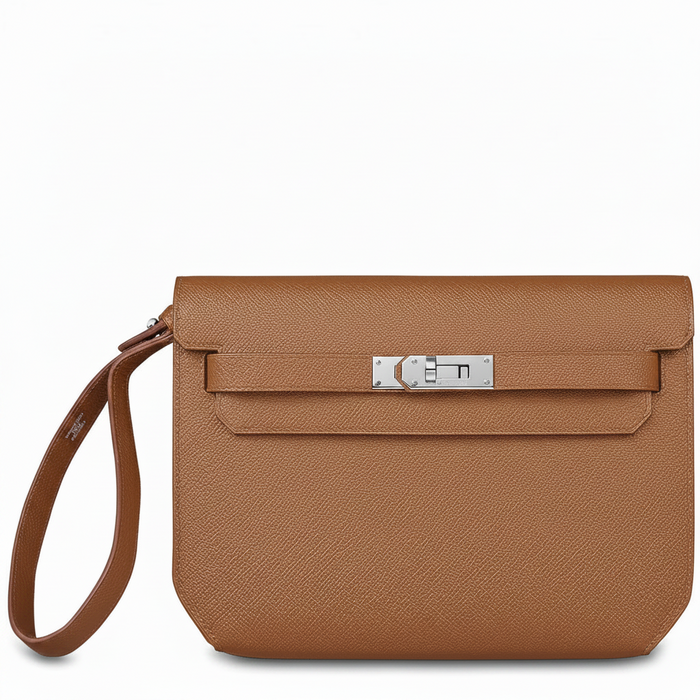 Pochette Cuir — Marron