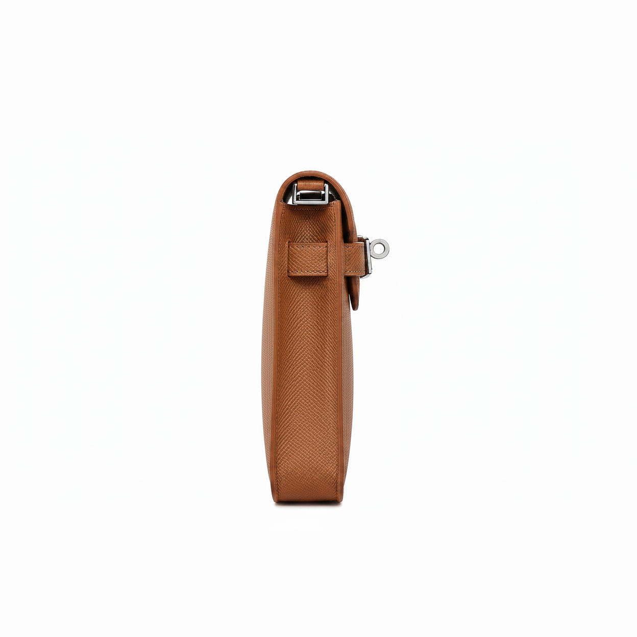 Pochette Cuir Marron COMOCLO — détail