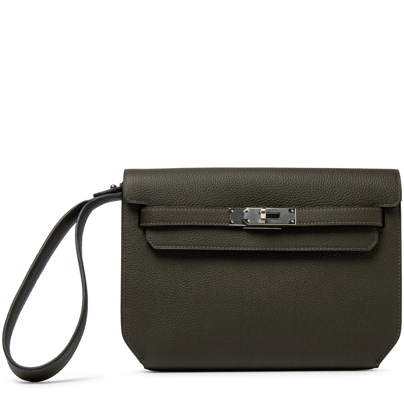 Pochette Cuir — Vert-de-Gris | COMOCLO