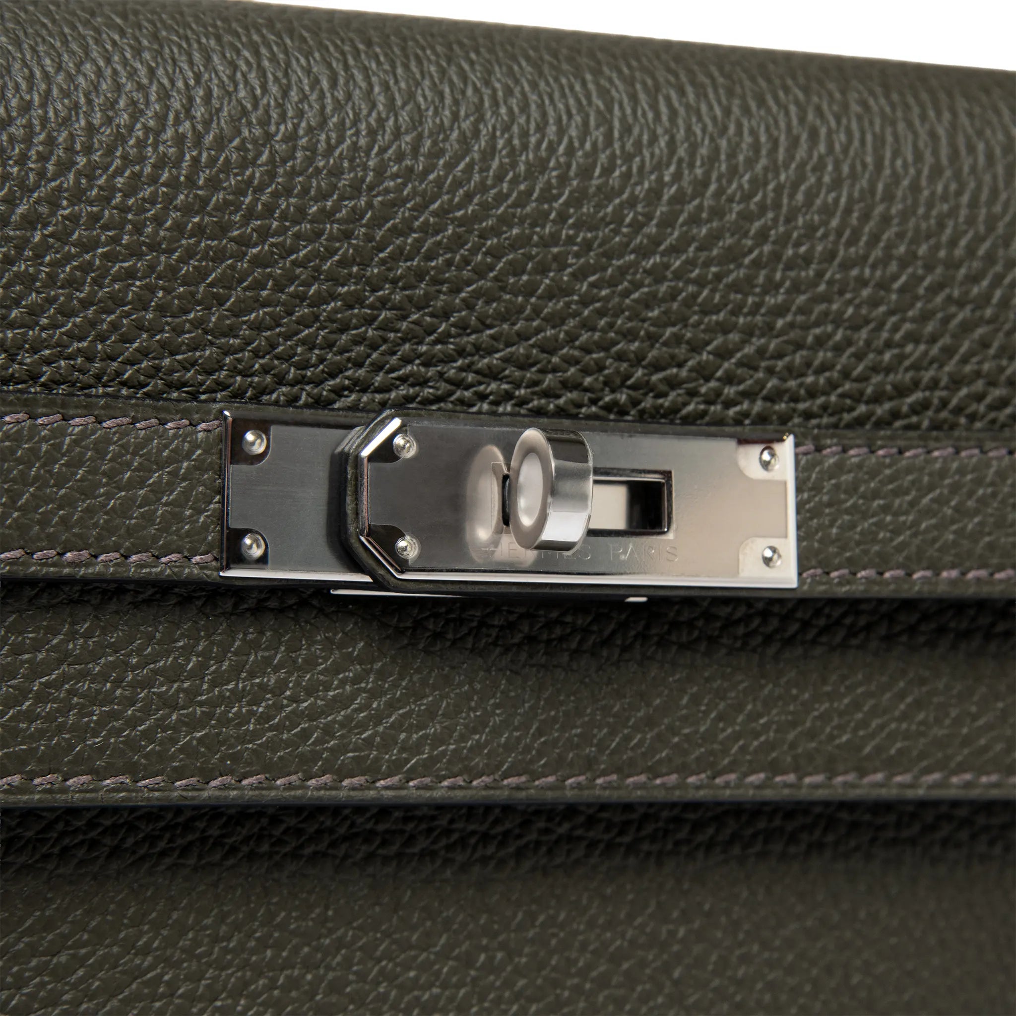 Pochette Cuir — Vert-de-Gris — vue 3 | COMOCLO