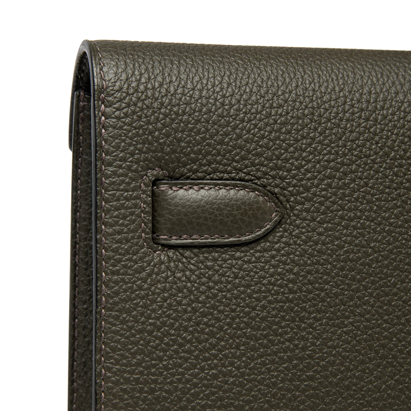 Pochette Cuir — Vert-de-Gris — vue 4 | COMOCLO