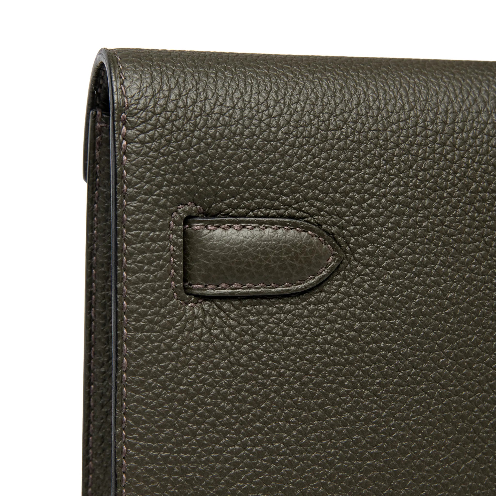 Pochette Cuir — Vert-de-Gris — vue 4 | COMOCLO