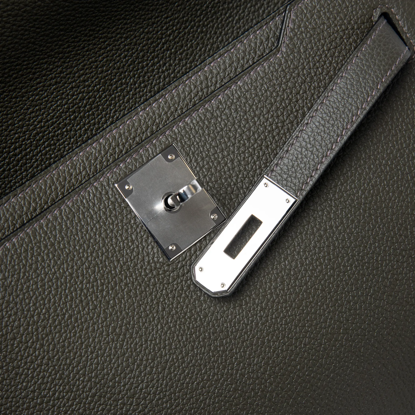 Pochette Cuir — Vert-de-Gris — vue 6 | COMOCLO