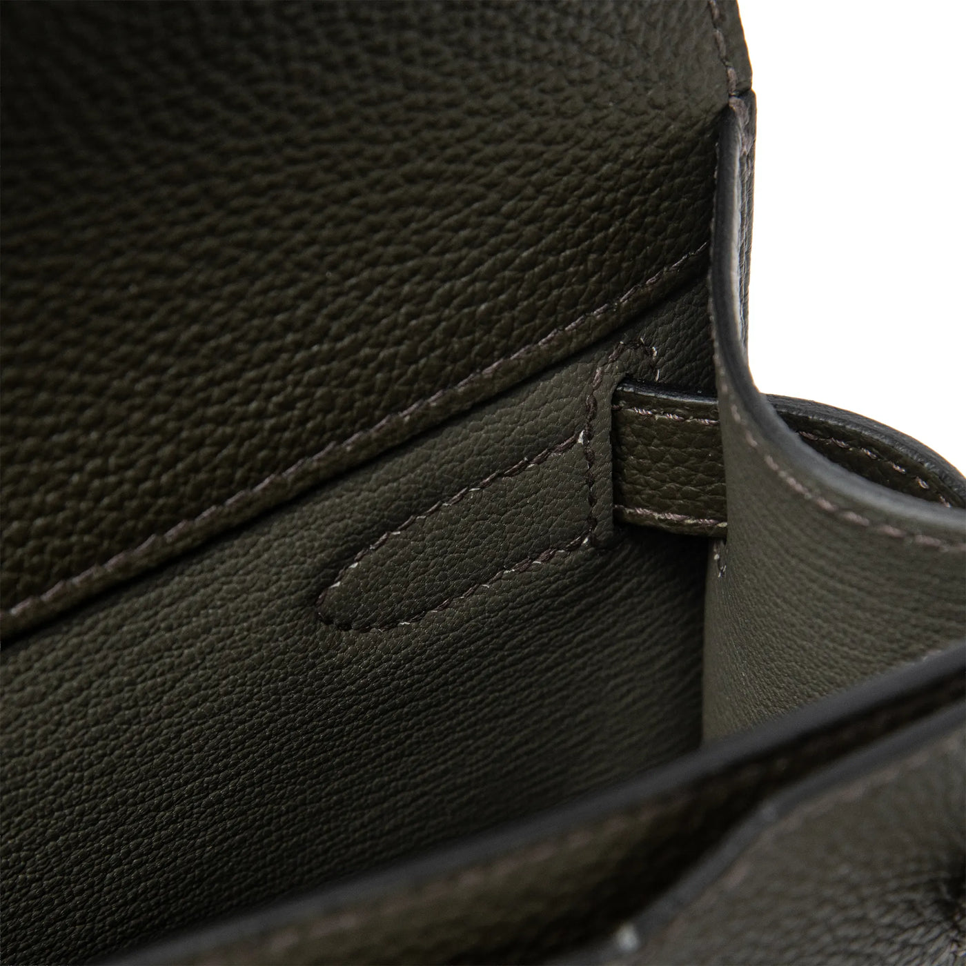 Pochette Cuir — Vert-de-Gris — vue 8 | COMOCLO