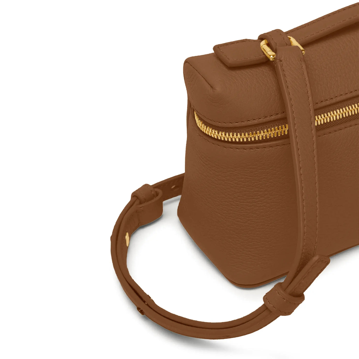 Sacoche Cuir de Veau — Camel — vue 6 | COMOCLO