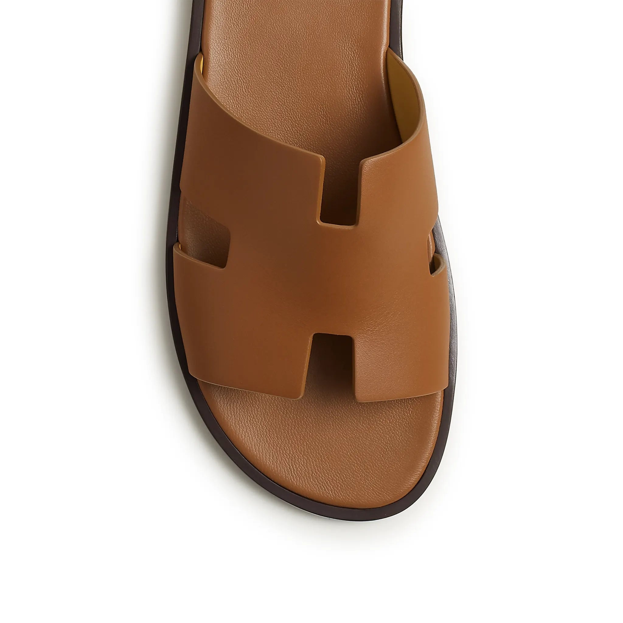 Sandales Cuir — Or — vue 3 | COMOCLO