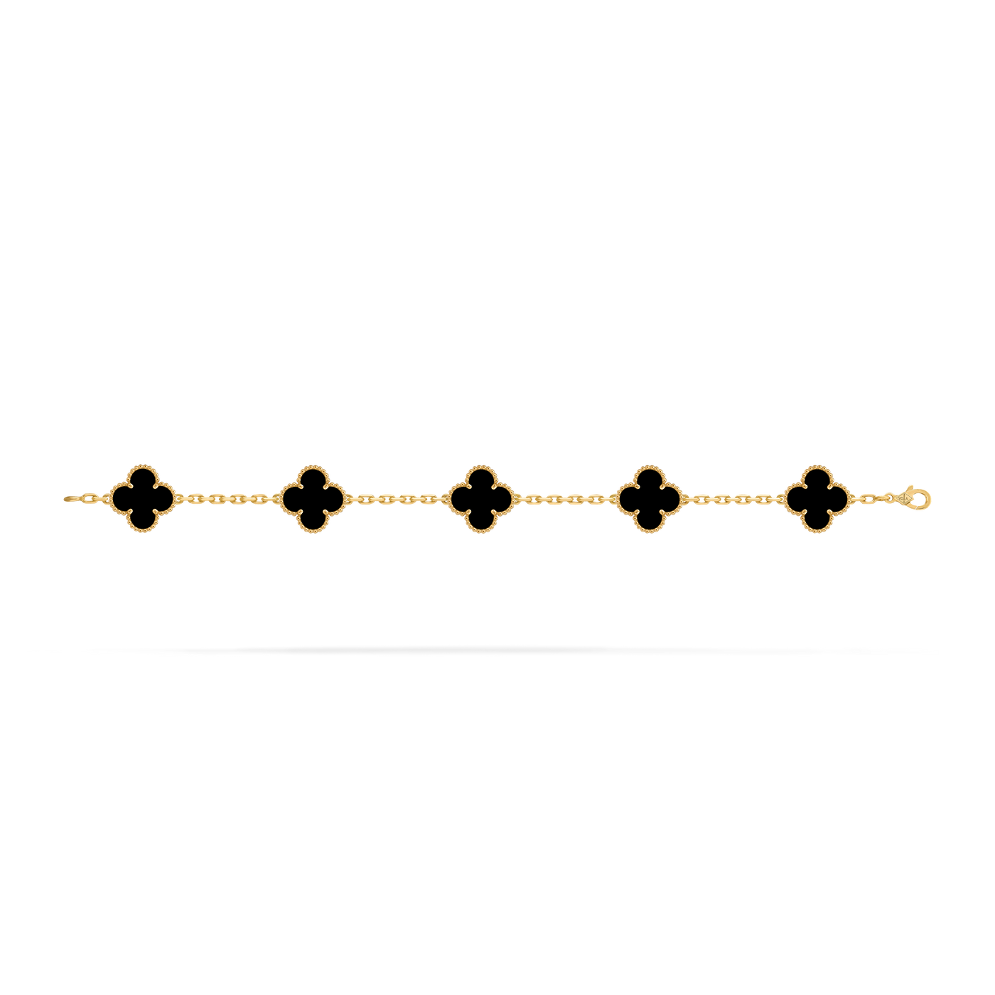 Bracelet Trèfle 5 Motifs — Œil de Tigre — vue 4 | COMOCLO