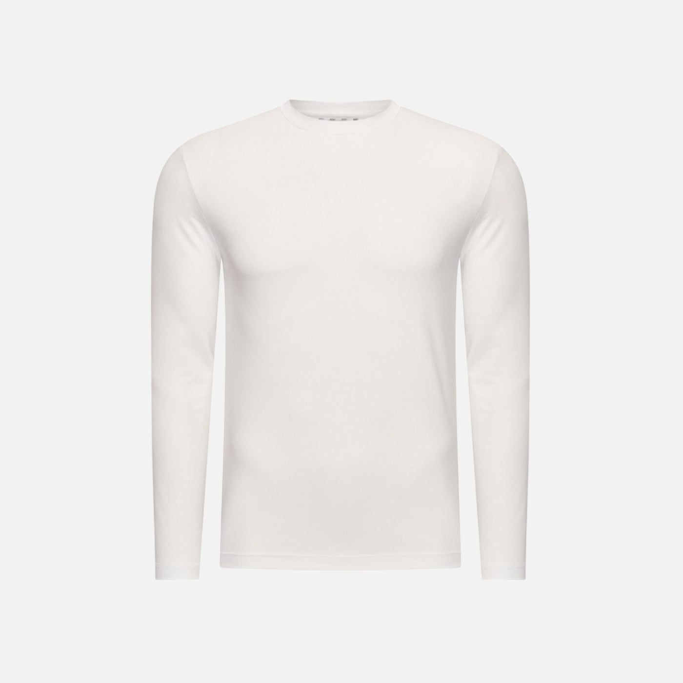T-Shirt Manches Longues Satiné — Blanc