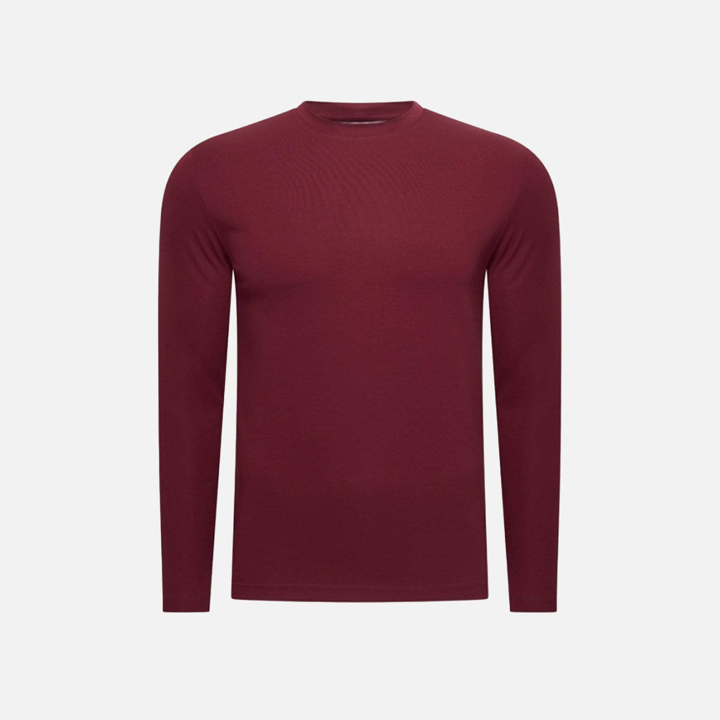T-Shirt Manches Longues Satiné — Bordeaux