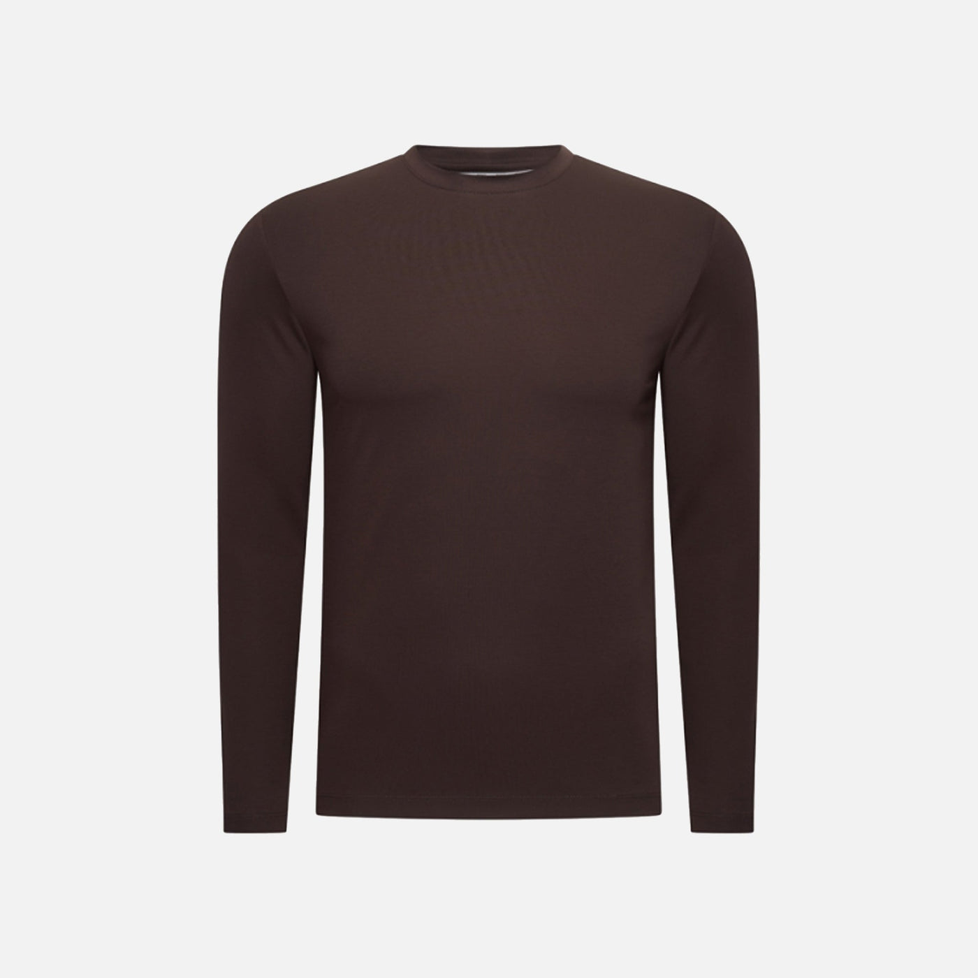 T-Shirt Manches Longues Satiné — Espresso