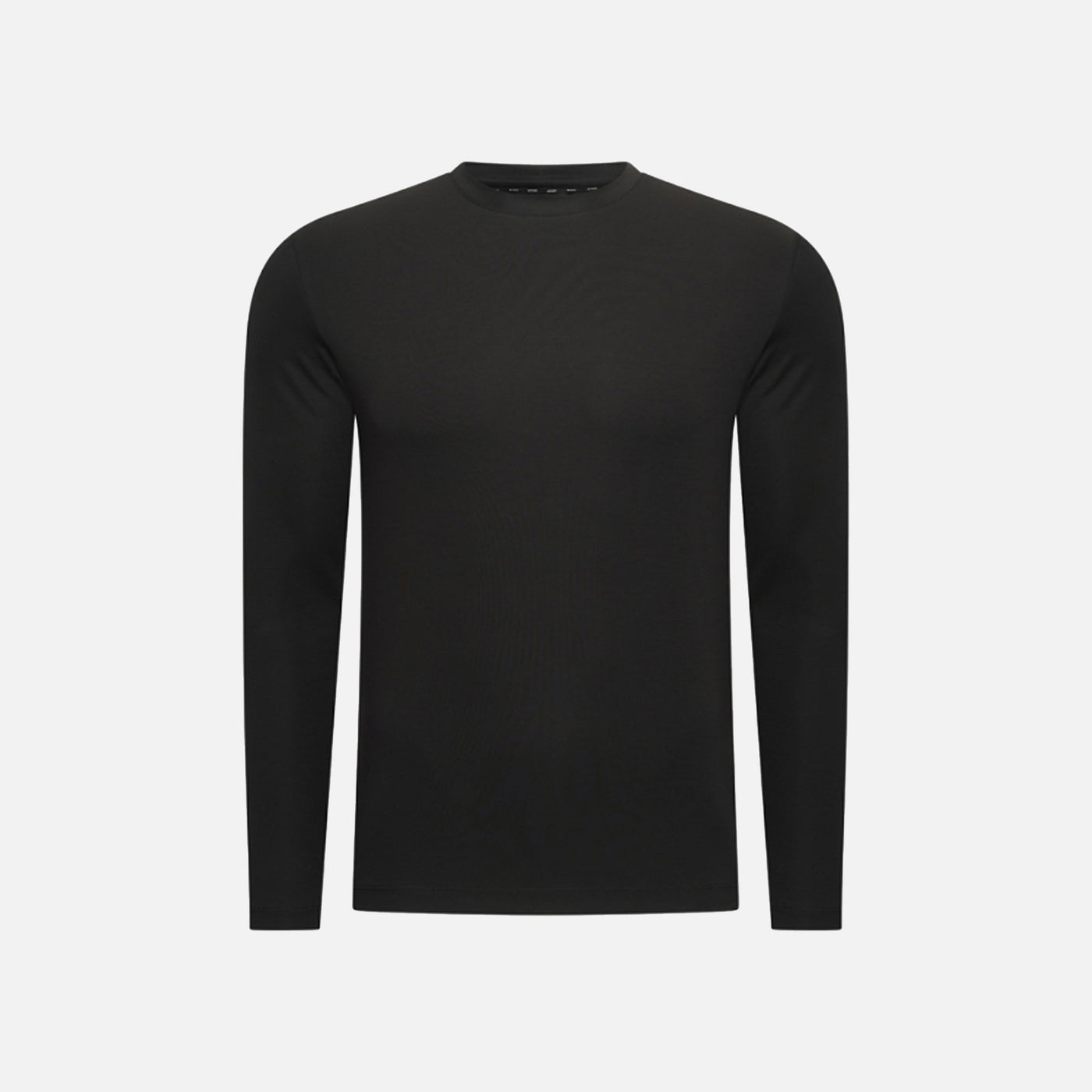 T-Shirt Manches Longues Satiné — Noir