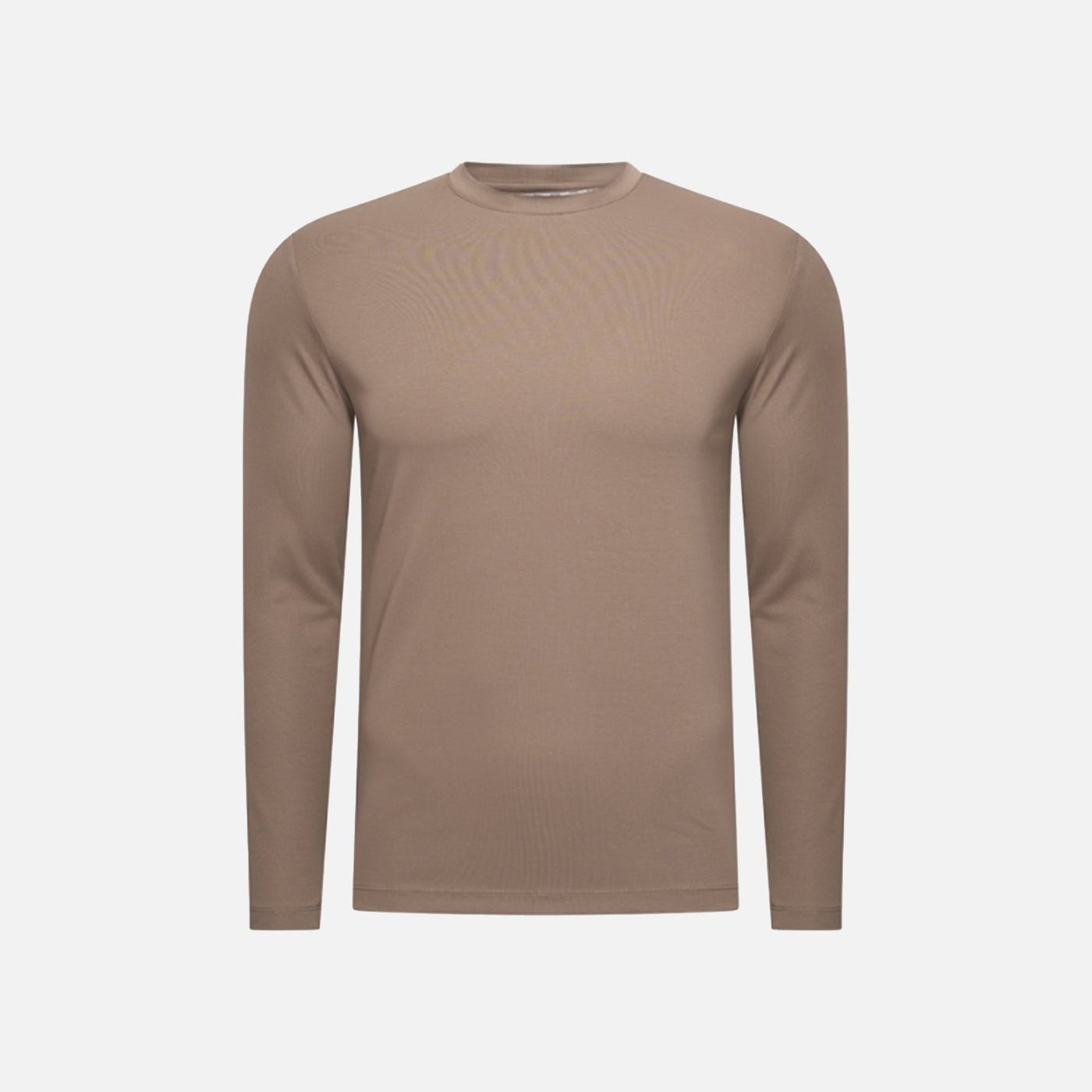 T-Shirt Manches Longues Satiné — Taupe