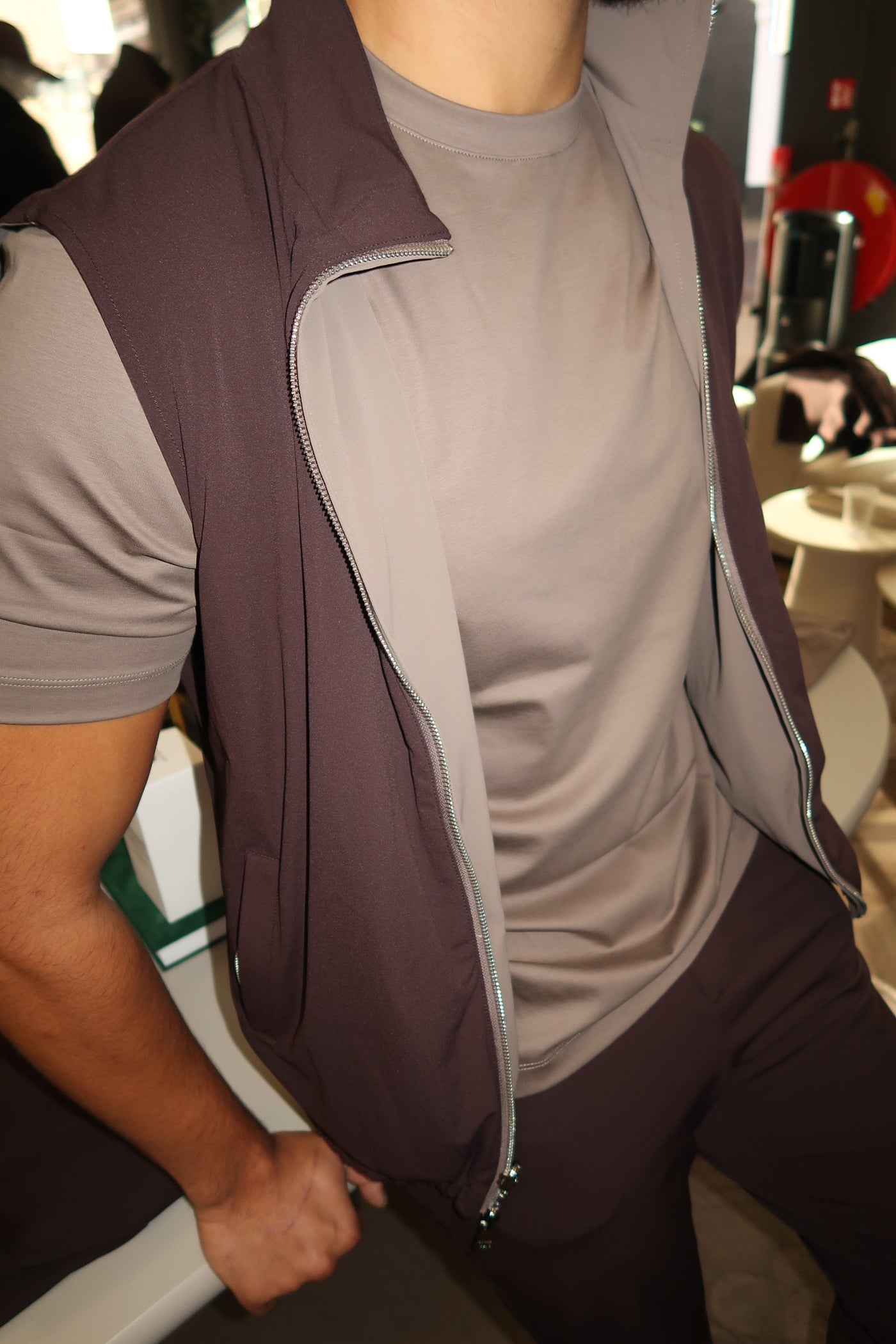 T-Shirt Satiné — Taupe
